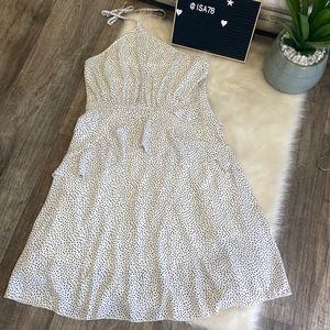 NECTAR CLOTHING Polka Dot ruffle halter dress